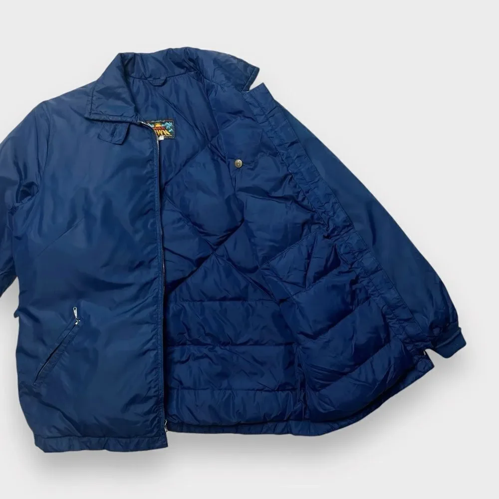 Vtg 60s Eddie Bauer Quilted Goose Down Puffer Jacket, Rising Sun Blizzard Proof